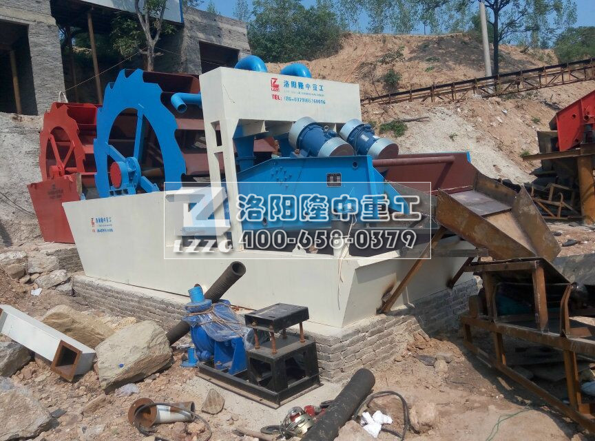 洗砂機(jī)工作現(xiàn)場(chǎng)